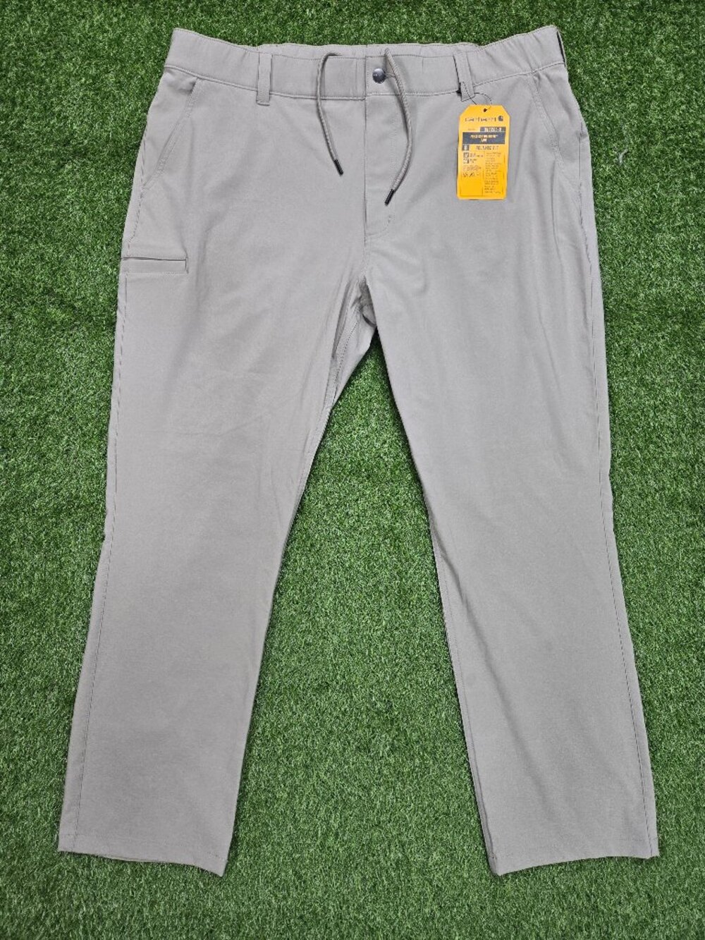 Carhartt Pants Mens XL Beige Force Sun Defender Relaxed Fit Khakis 31" Inseam